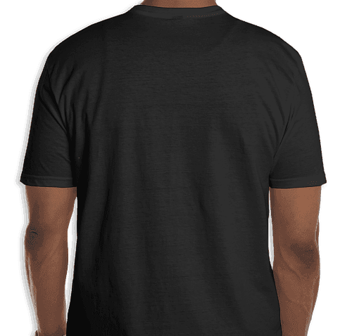 Plain black back of the Firezone T-shirt